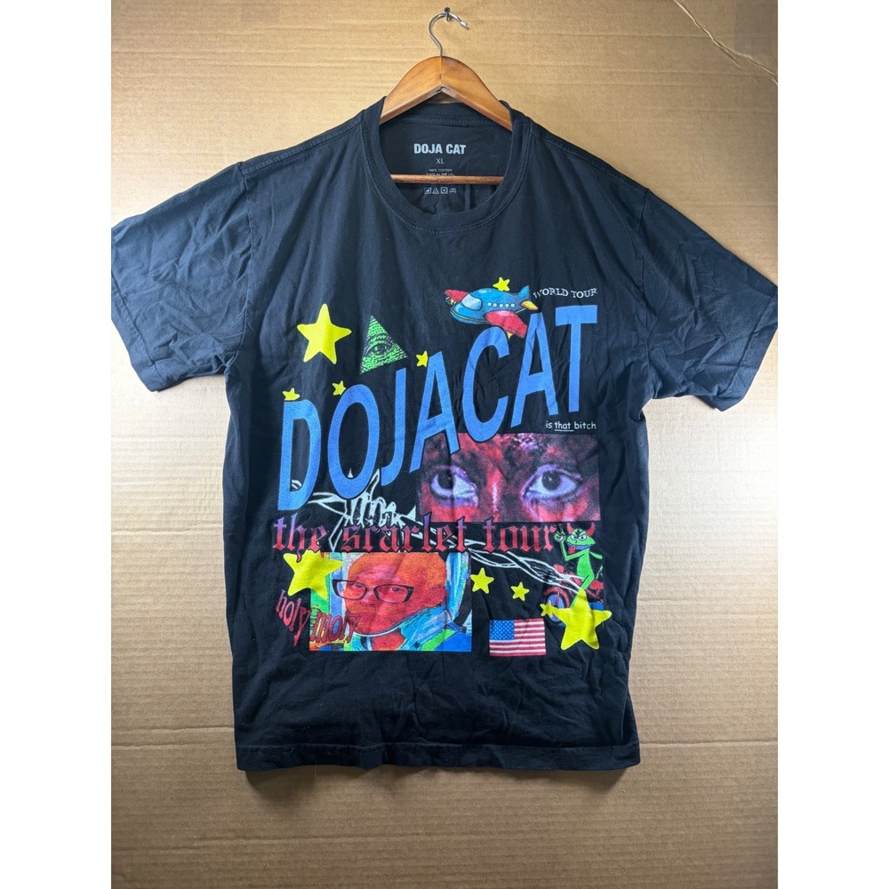 Doja Cat Scarlet Tour USA T Shirt XL Black Merch Concert Merch Double Sided